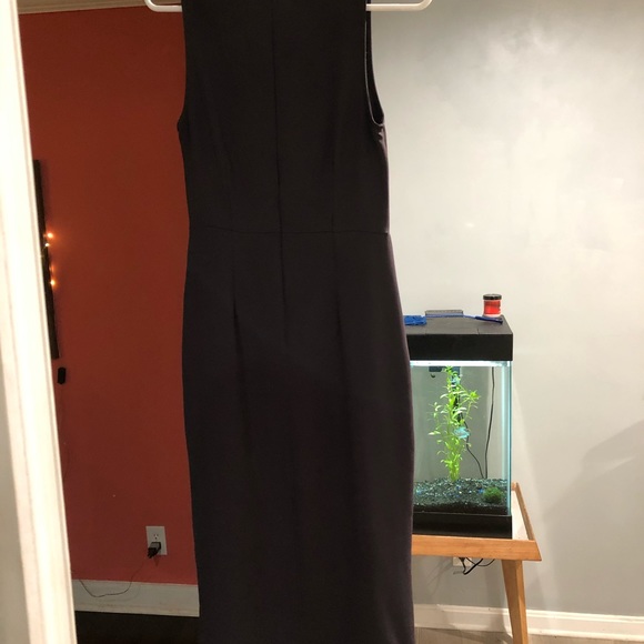 Everly Grey Dress with Slit size 2 - Picture 6 of 6